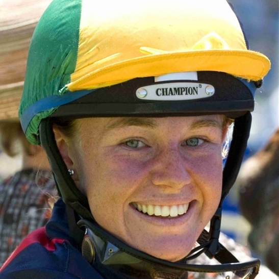 Kyra Yuill took a nasty looking fall in Saturday's Apprentices Cup, breaking her ankle.